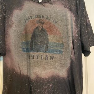 Yellowstone Send Me An Outlaw Bleached Tshirt Unisex Size XL